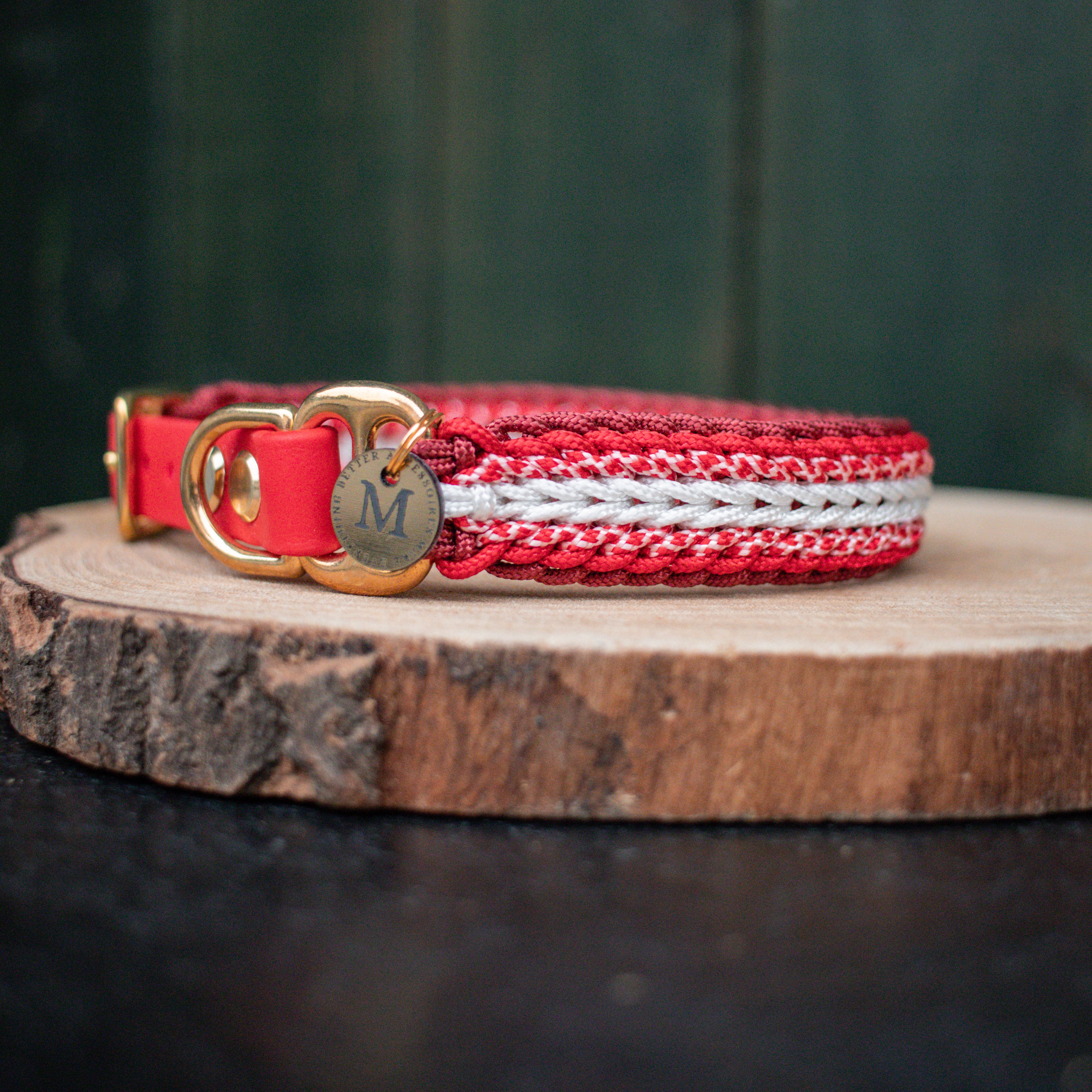 Paracordhalsband "Shining" Typ 1 in Rottönen