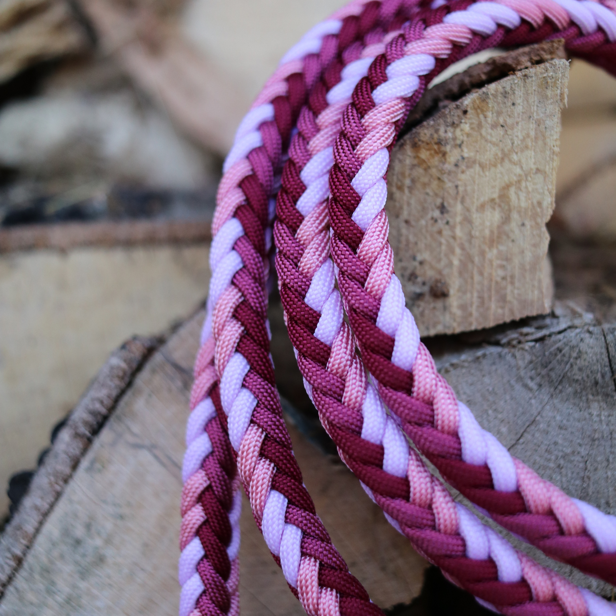 Paracordkombi Typ 1 in Weinrot und Pink