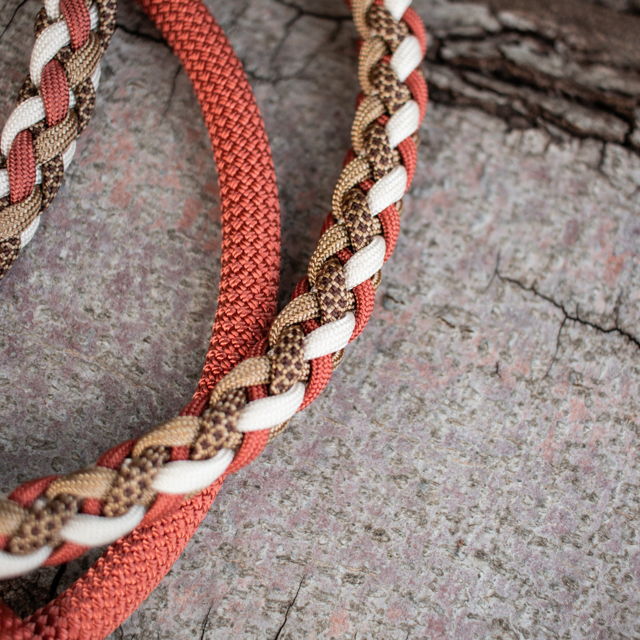 Paracord/Tau Leine in Bronze und Goldbraun