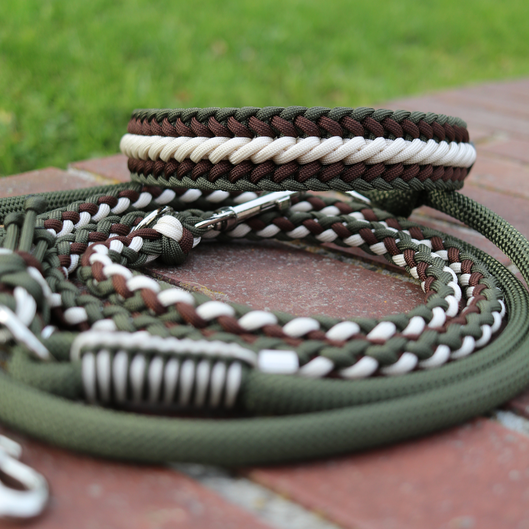 Paracordkombi in Olive und Walnuss