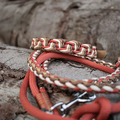 Paracord/Tau Leine in Bronze und Goldbraun