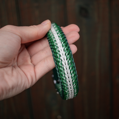 Paracordhalsband "Shining" Typ 1 in Grün