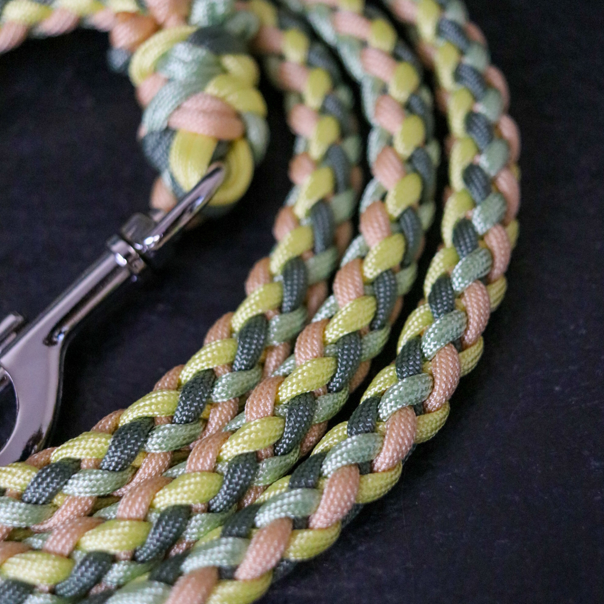 Paracordleine "Gaucho" in Foggy und Apricot