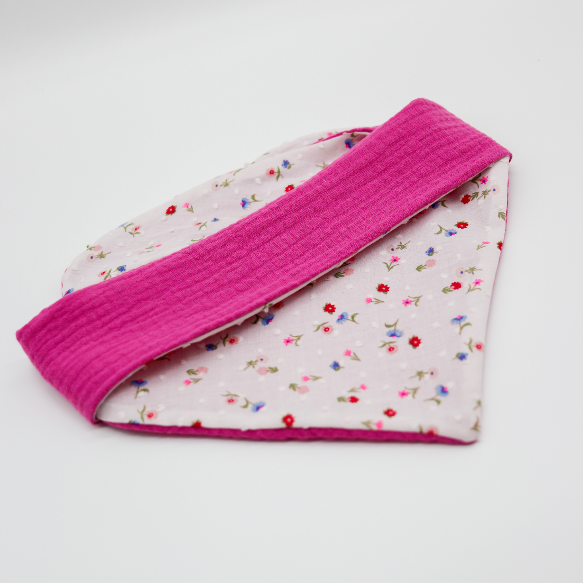 Halstuch Pink Blumen