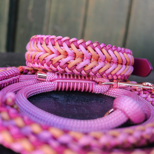 Kombination in Rosa und Kupfer