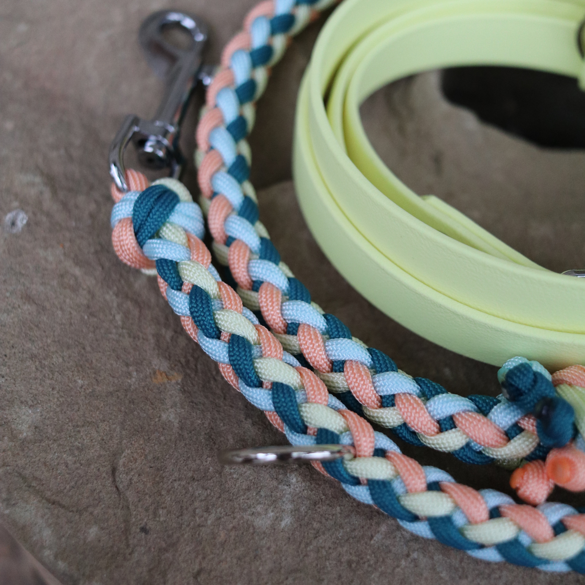 Paracordkombi in Teal und Blutorange