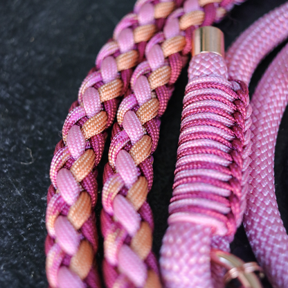Kombination in Rosa und Kupfer