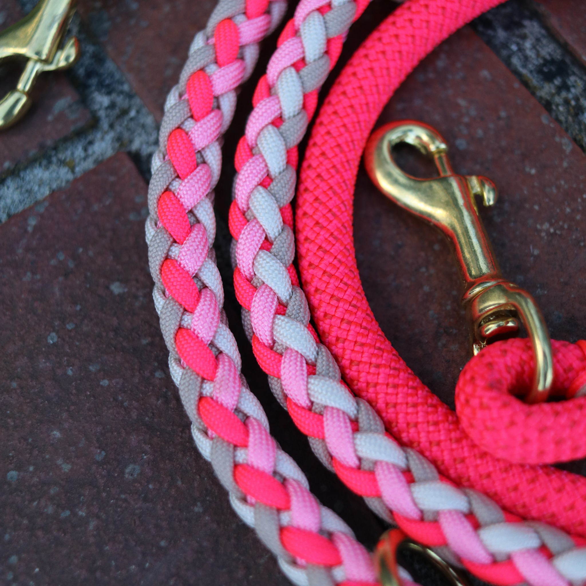 Paracordkombi in Neon Pink und Beige