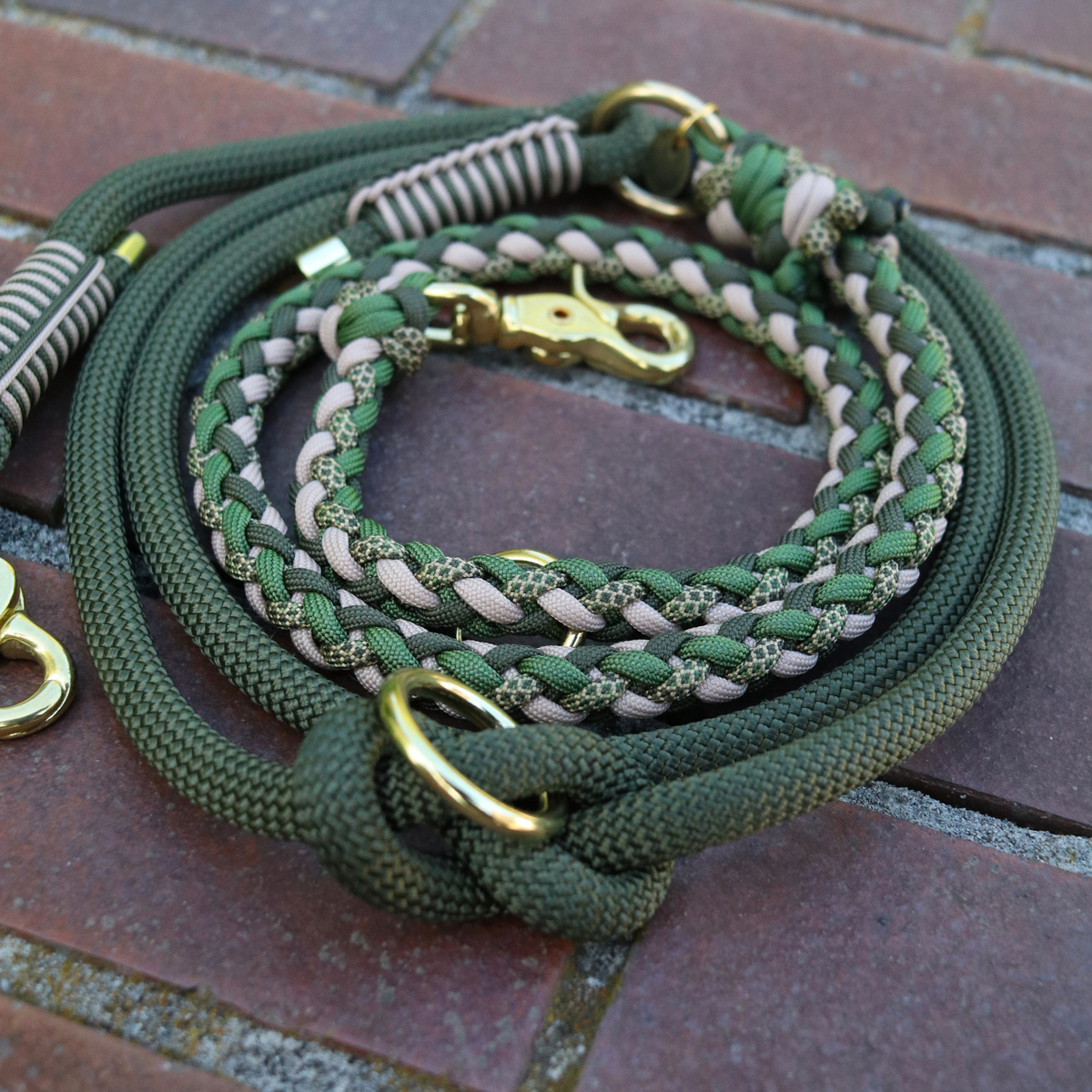 Paracordkombi in Olive und Mocca