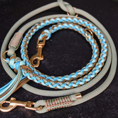 Kombination in Guacamole und Blau 34-39cm HU