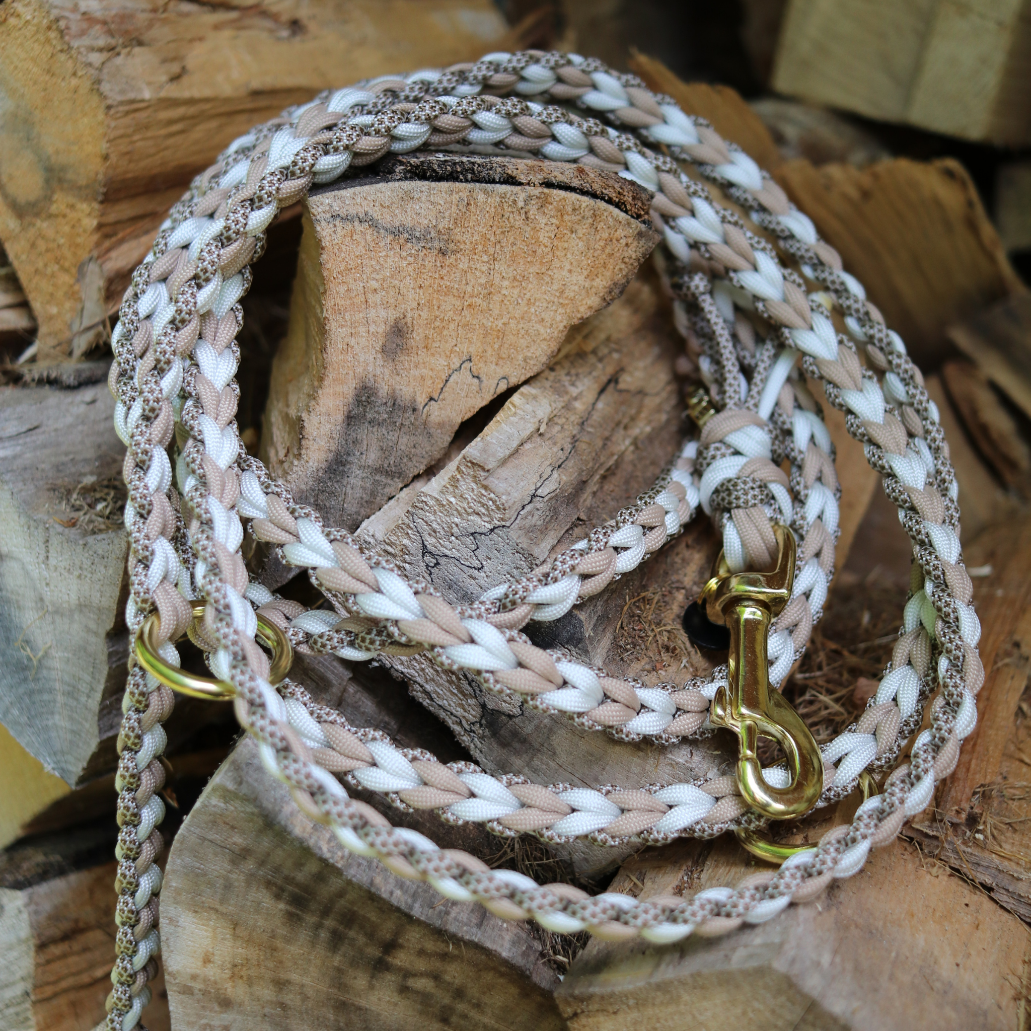 Paracordkombi in Beige und Weiß