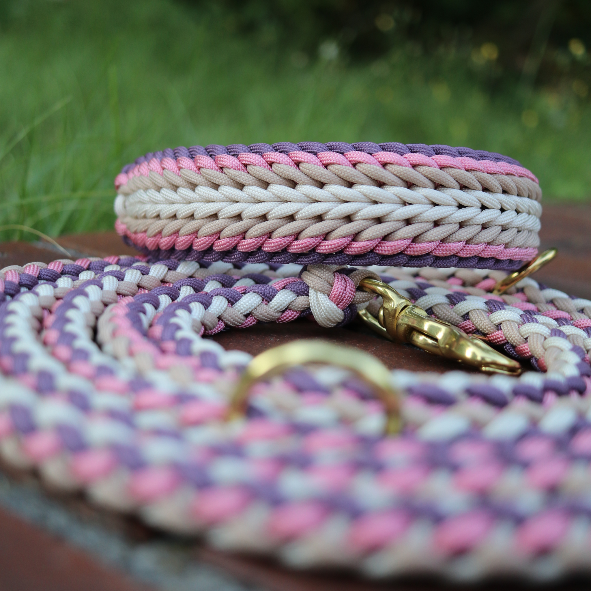 Paracordkombi in Mauve und Rosa