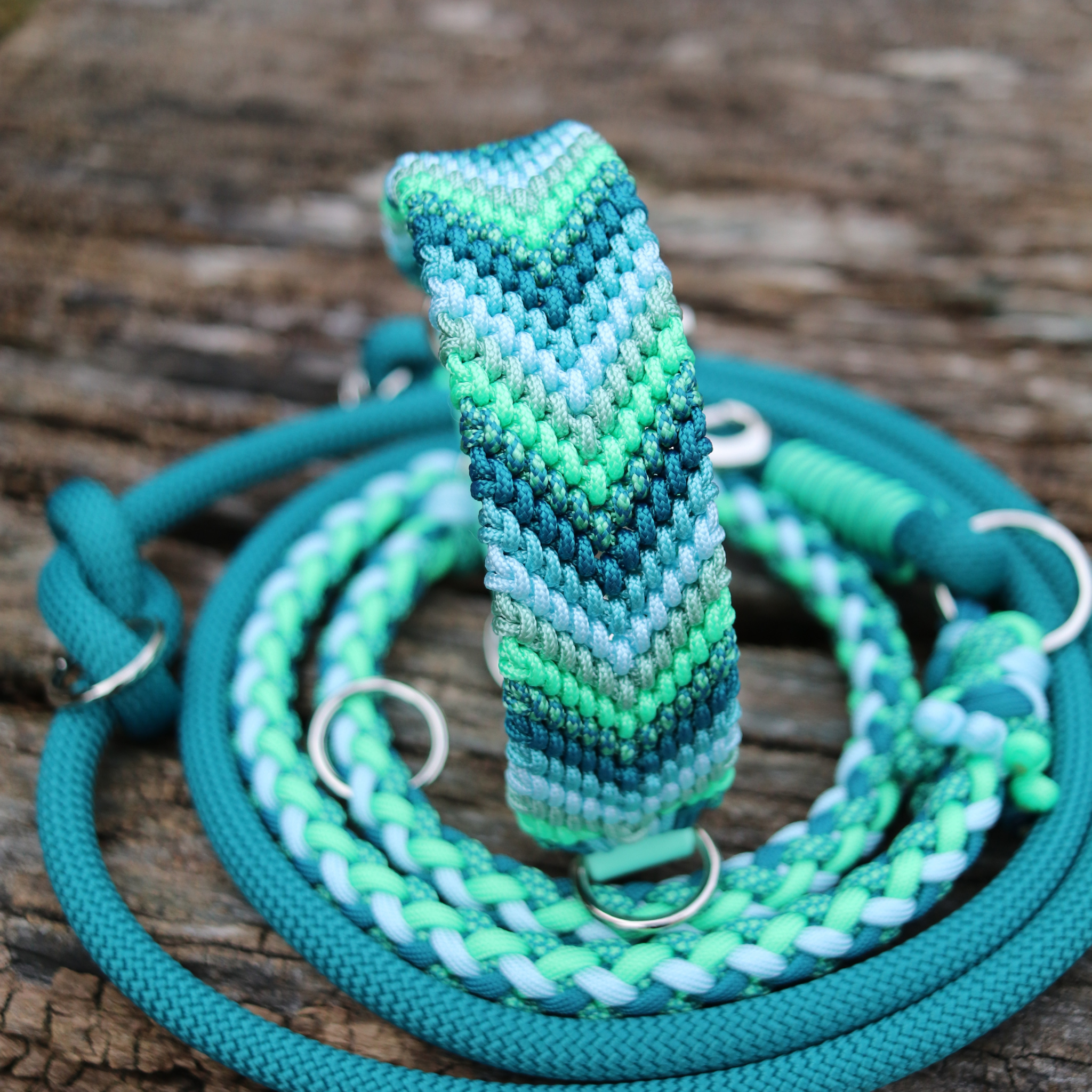 Paracordkombi in Teal und Mint
