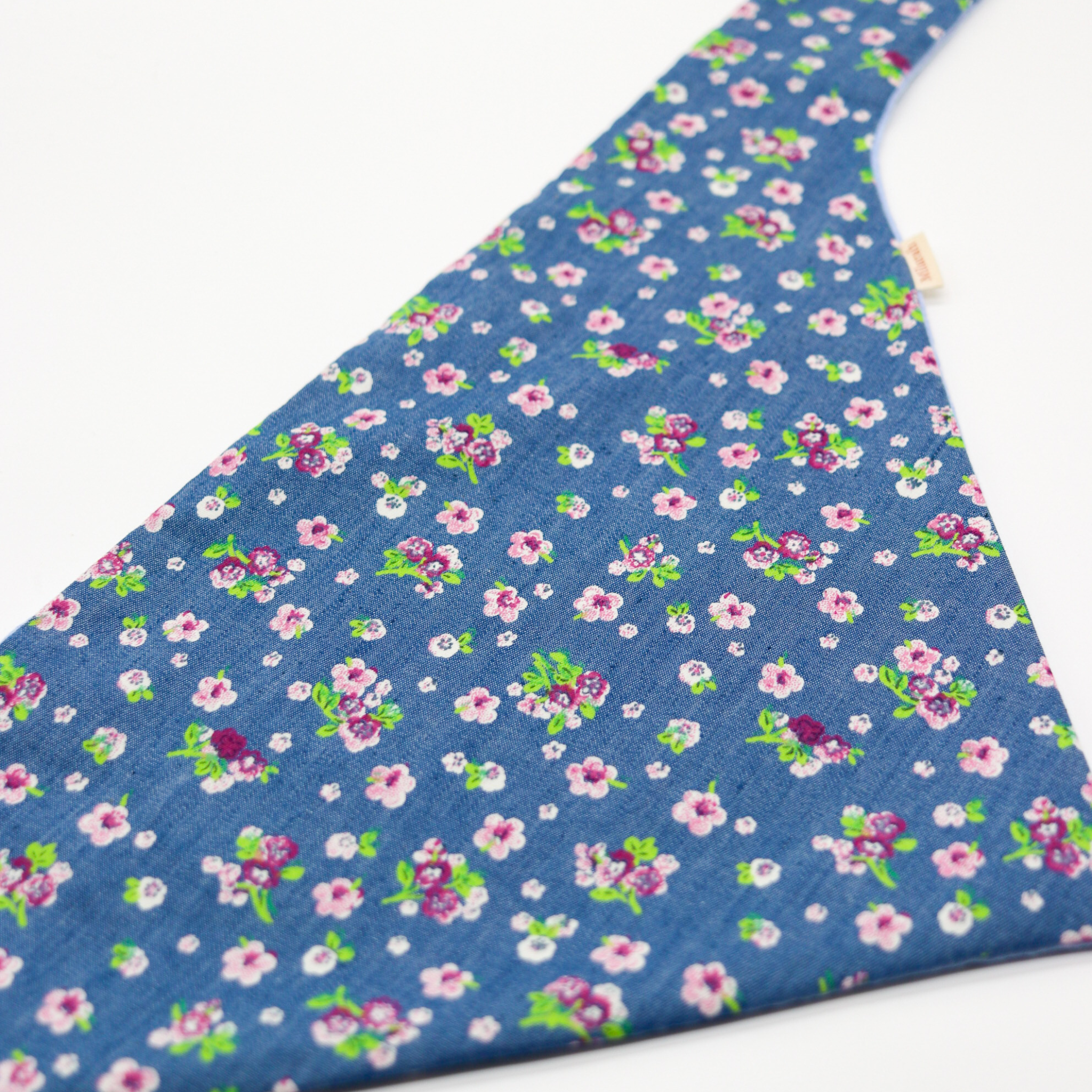 Halstuch Blau Blumen