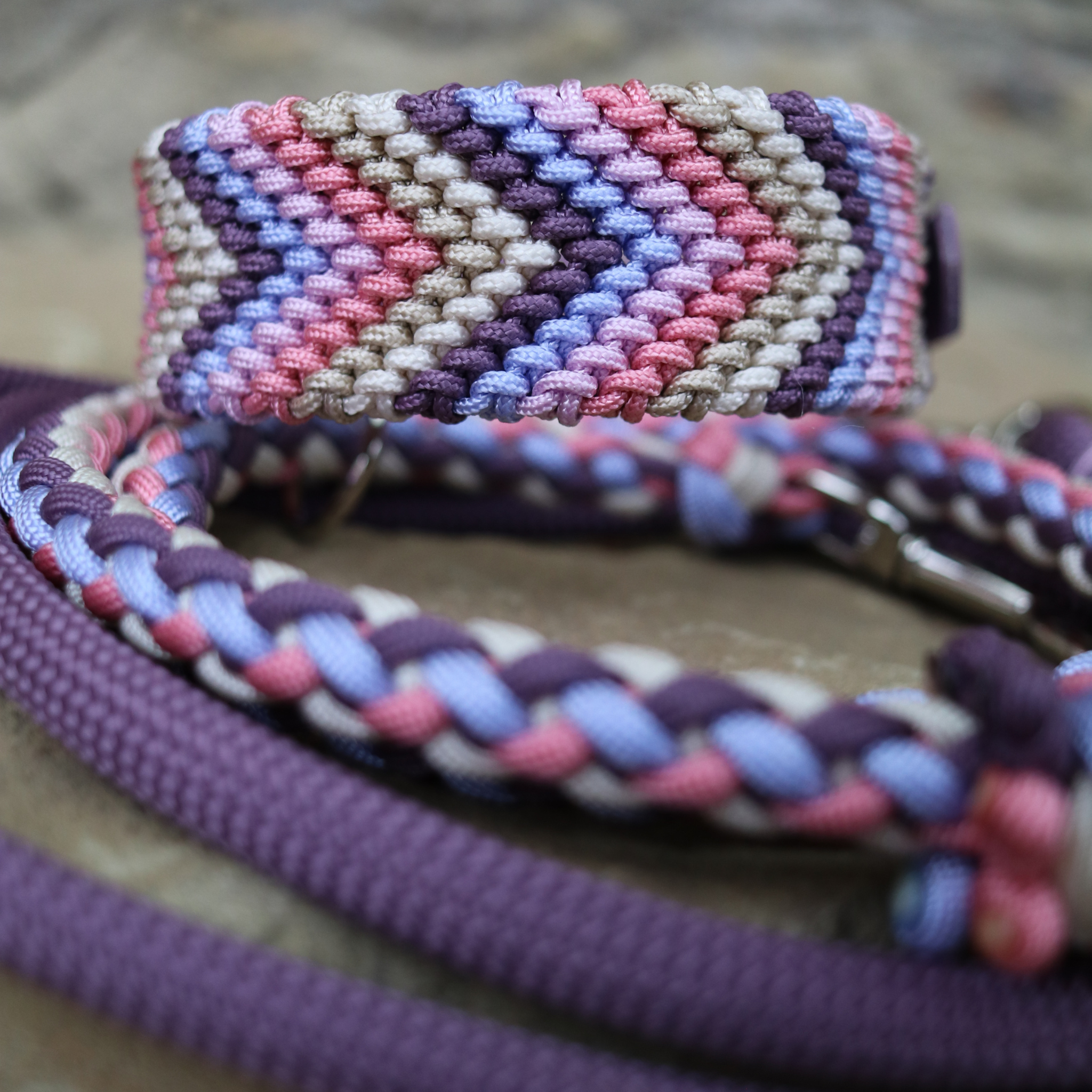 Paracordkombi in Mauve und Café Latte