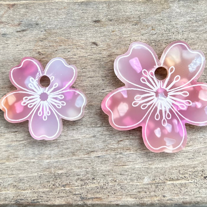 Hundemarke "Sakura" aus Acryl