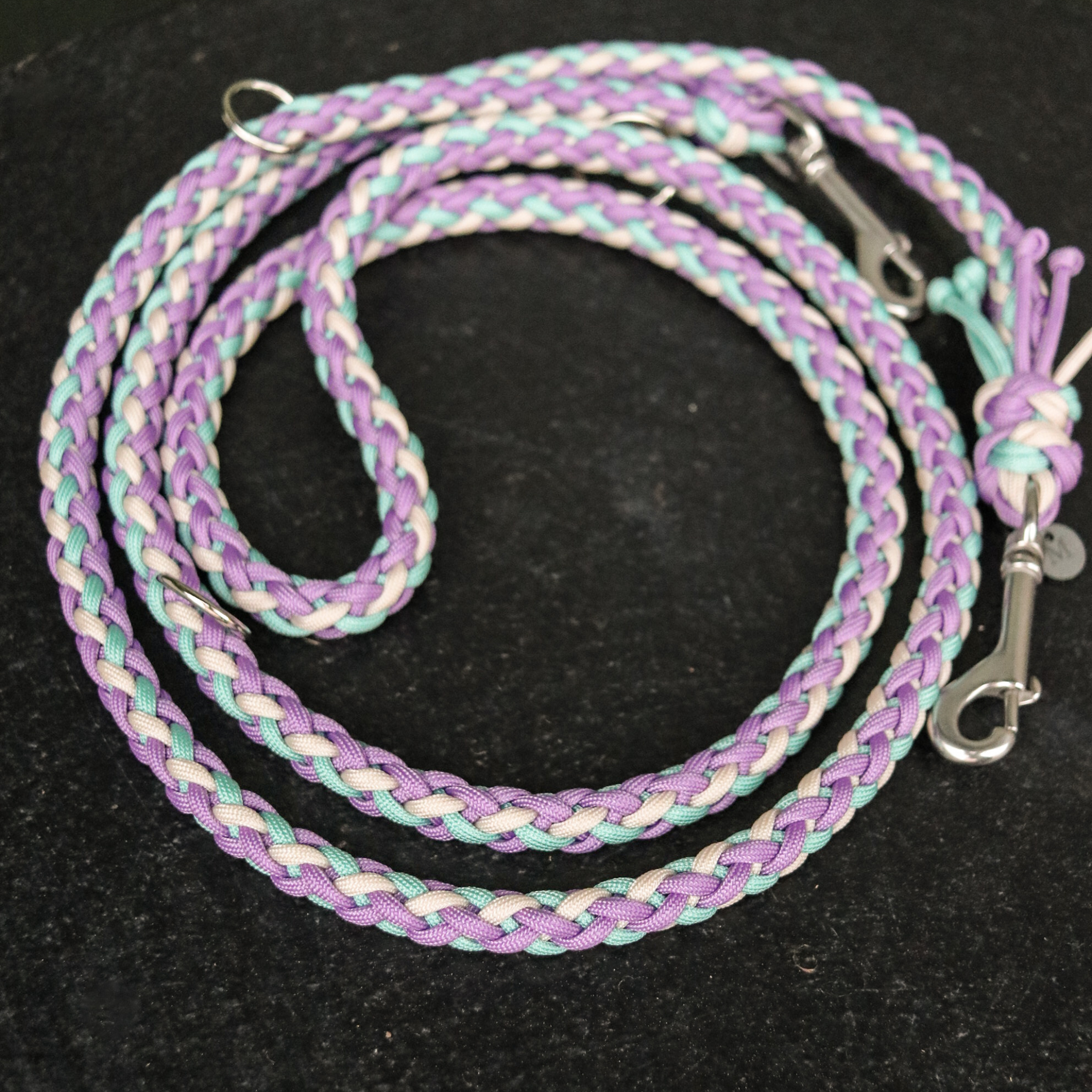 Paracordleine "Gaucho" in Blau und Lila