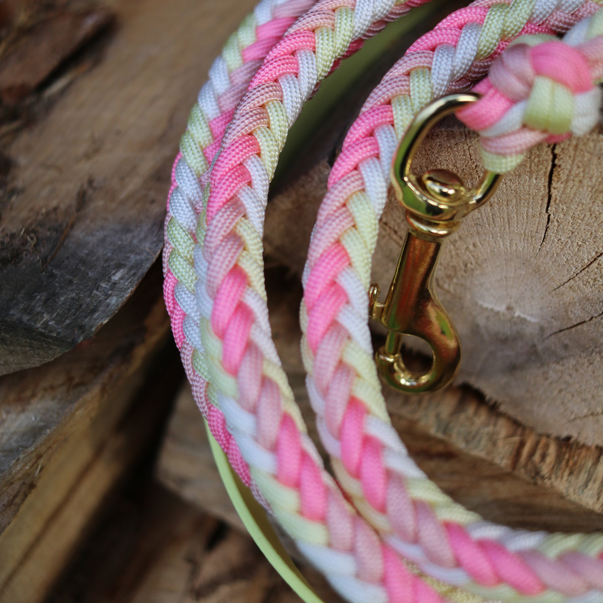 Paracordkombi in Pastellgelb und Pink