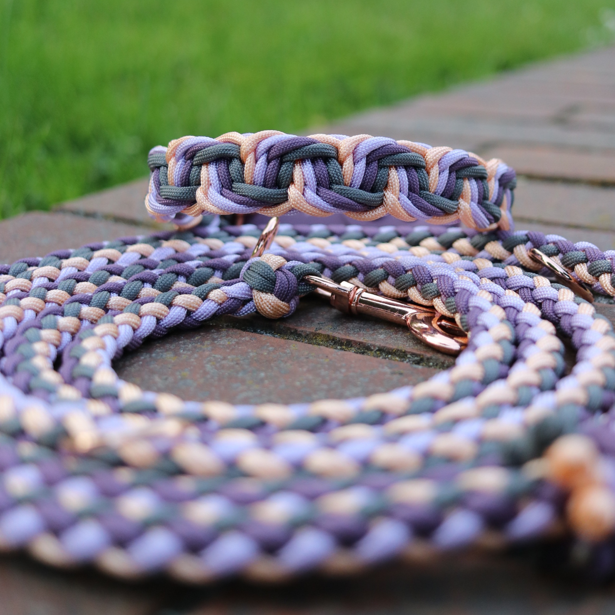 Paracordkombi in Mauve und Dunkelgrau